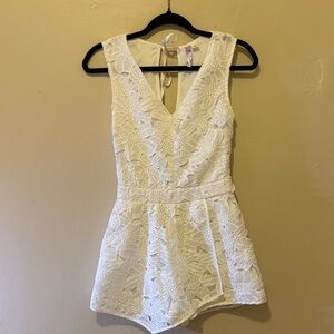 Alya White Lace Jumpsuit